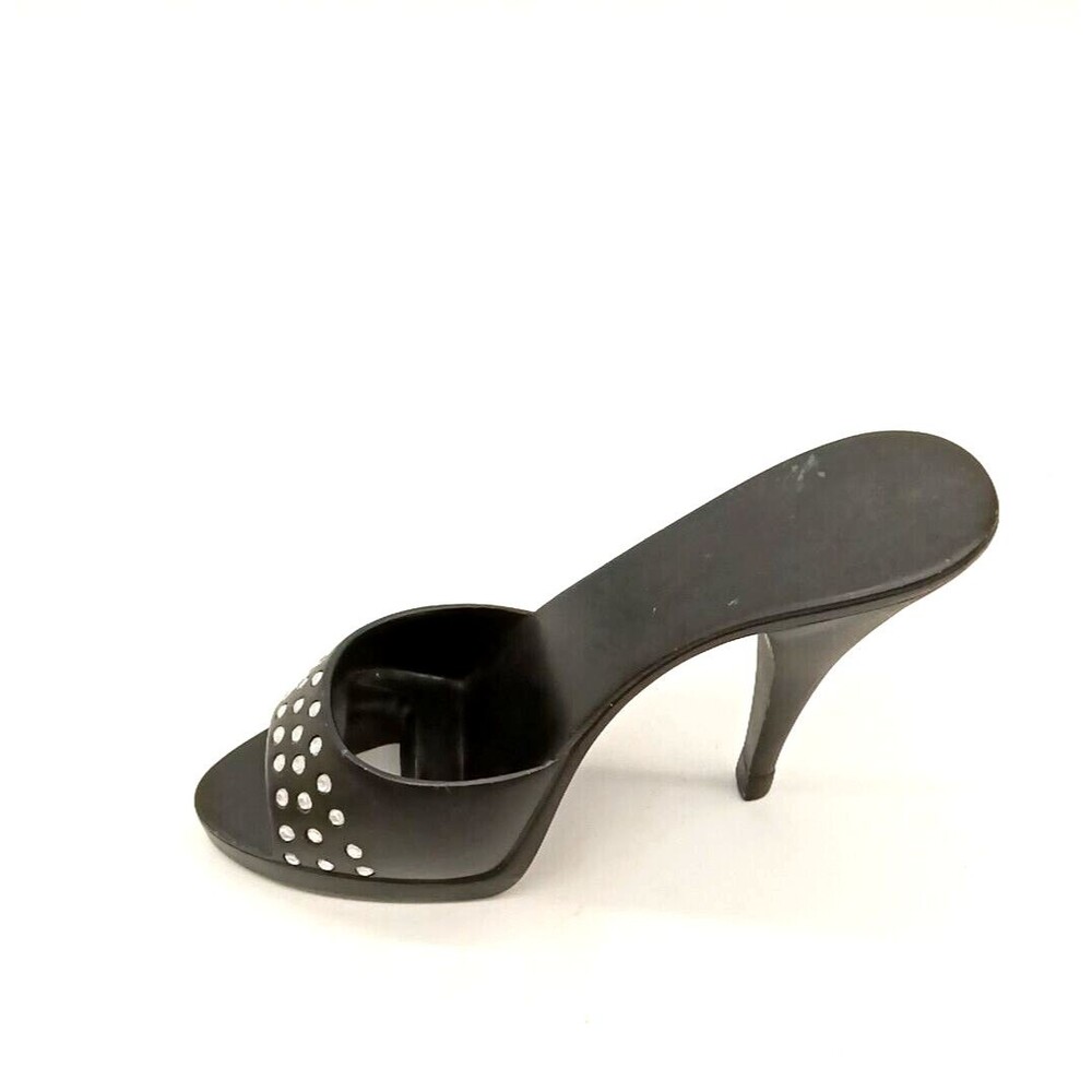 Decorative 8" High Heel Resin Shoe Small Bottle Holder